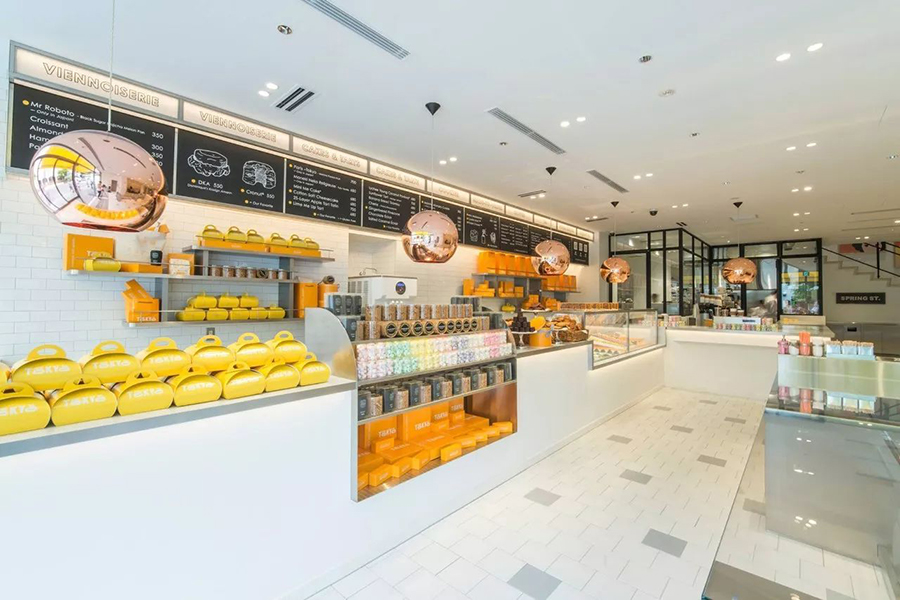 面包甜品店裝修參考圖片